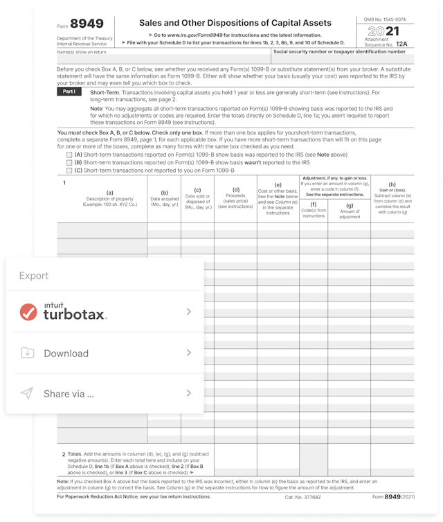 crypto tax forms needed