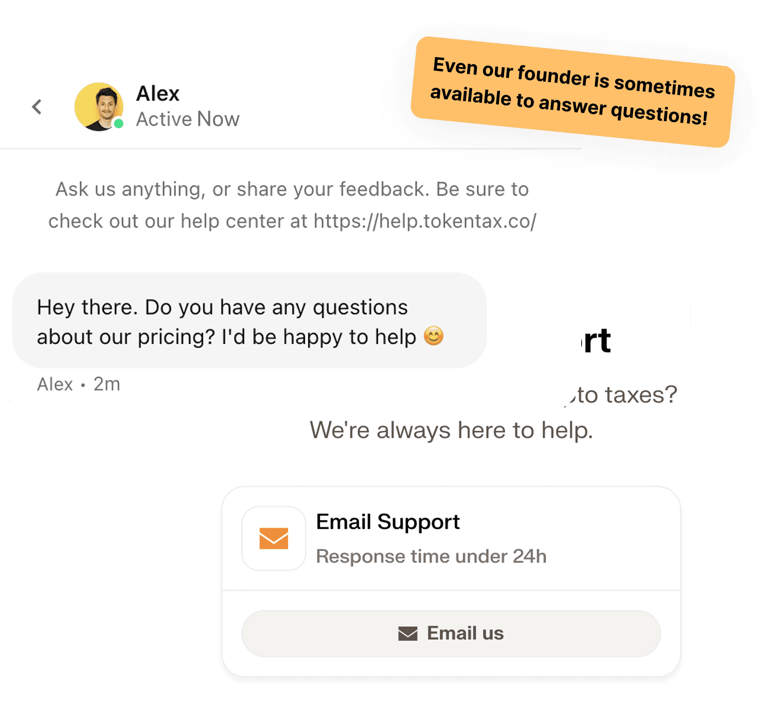 TokenTax real support