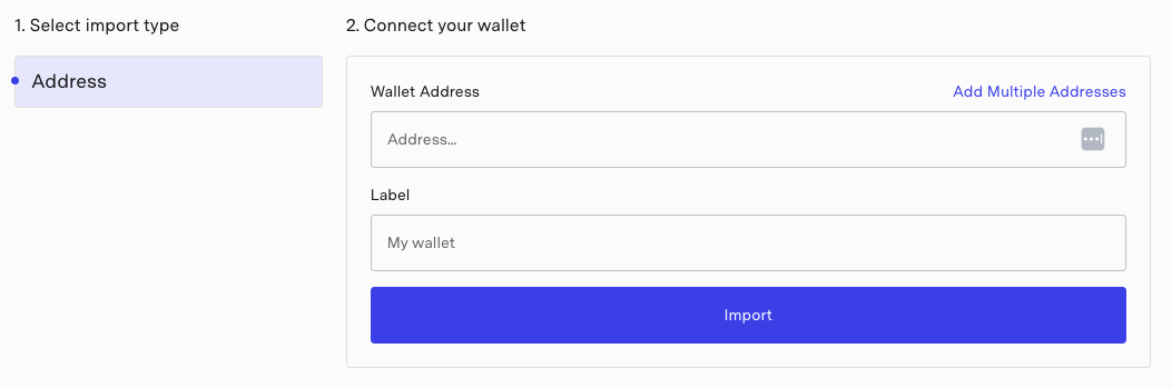 TokenTax Ethereum Wallet Connect